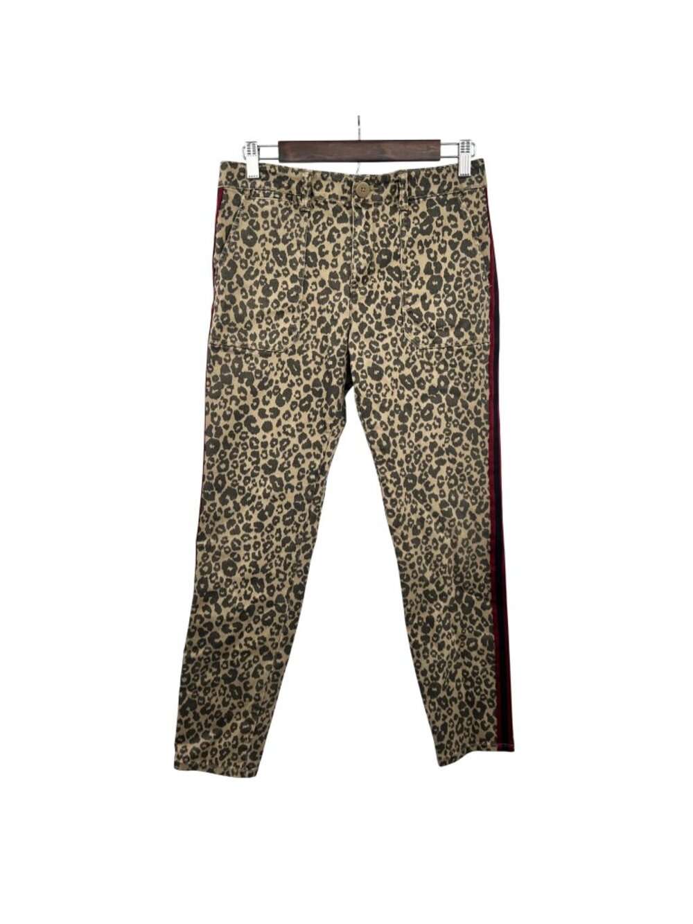 Sanctuary Cheetah Print Skinny Jeans Mid Rise Tan/Multi Size 28 Waist